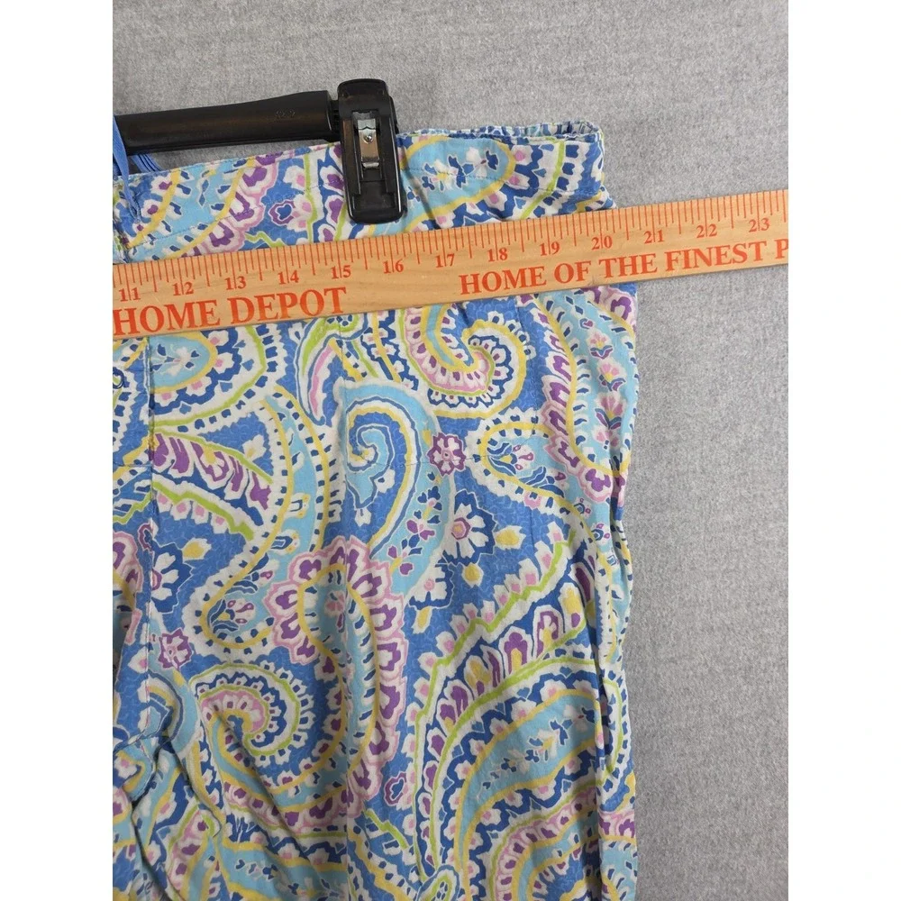 Vera Bradley Pajama Lounge Pants L Scrub Bottom Style Colorful Paisley Boho Y2K